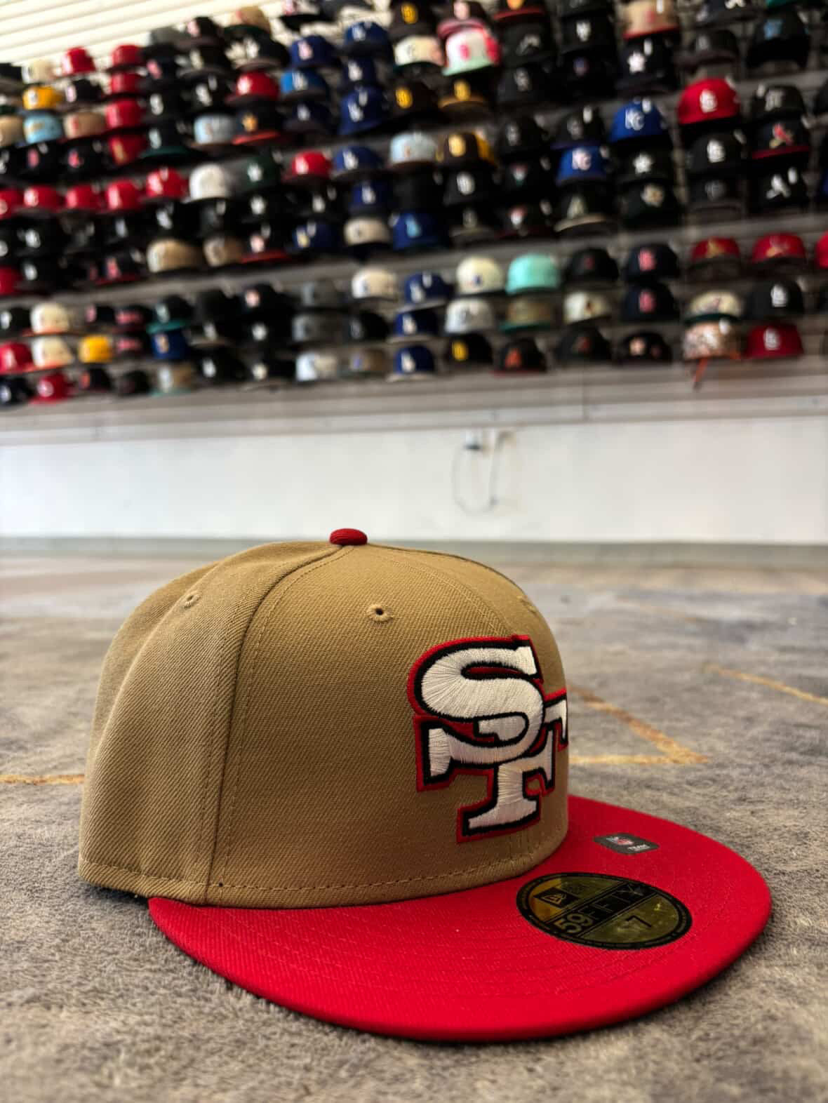 SF 49ERS BIG LOGO FITTED HAT