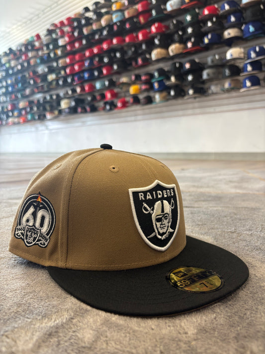 LV Raiders 60th Year Anniversary Fitted Hat